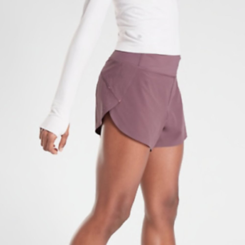 Athleta Run With It 3.5" Short - Volcanic Violet S